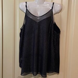 Tahari Black with Silver Dot Top
